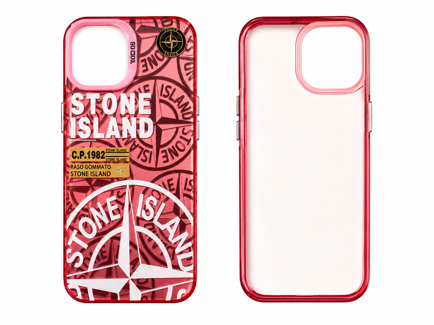 Coque Stone Island Rose Iphone 15