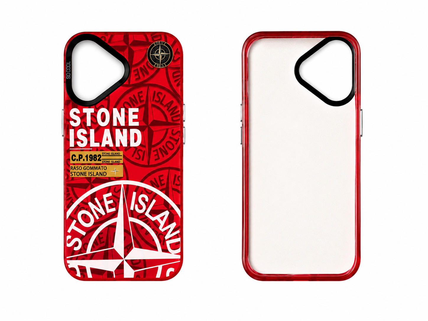 Coque Stone Island Rouge Iphone 16