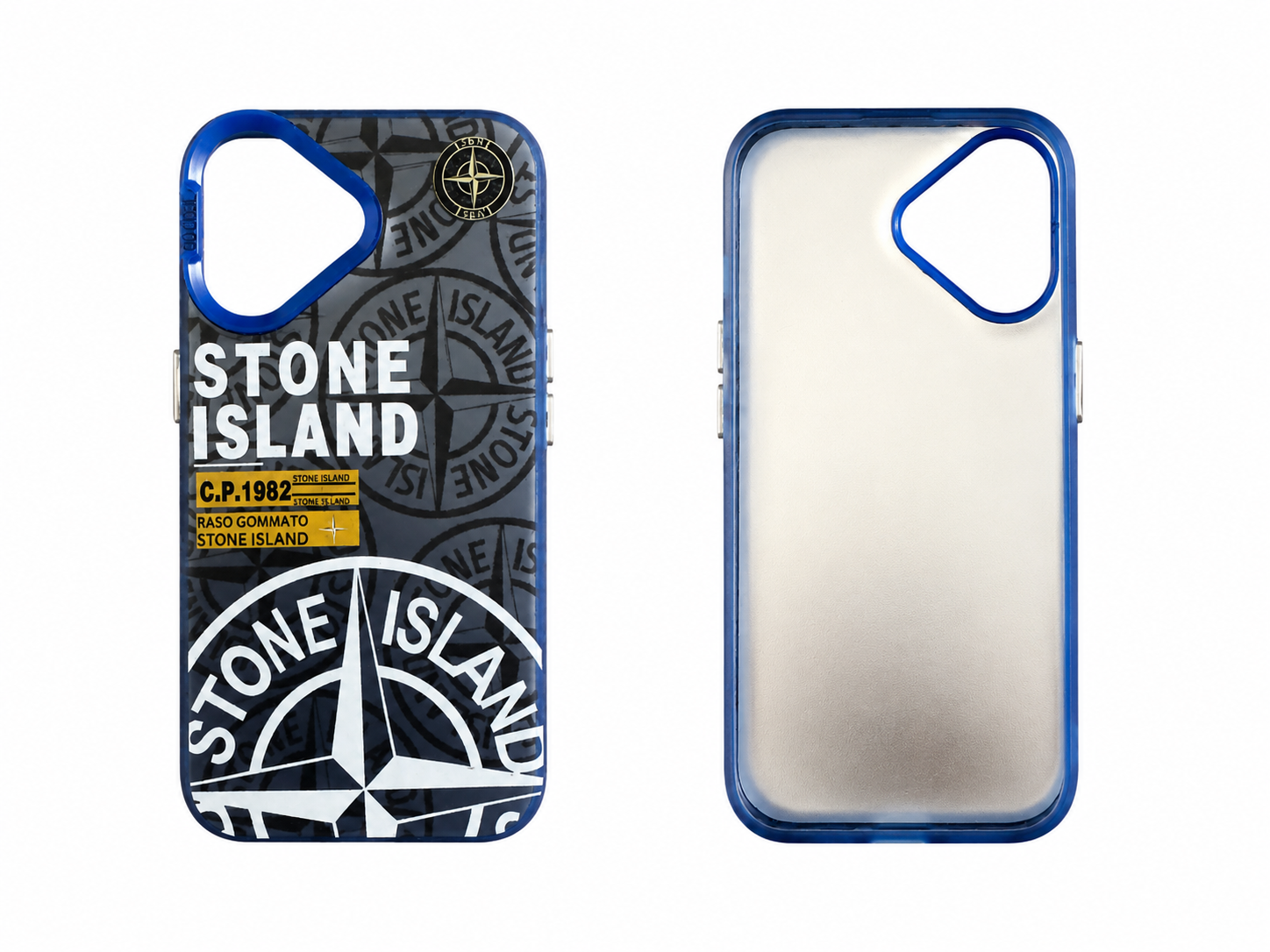 Coque Stone Island Bleu Iphone 16