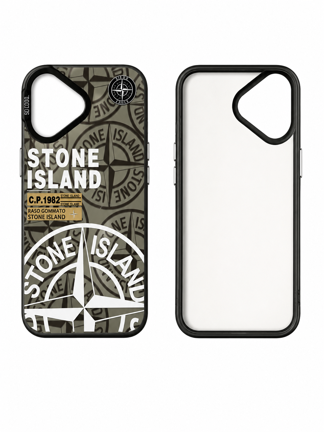 Coque Stone Island Noir Iphone 16
